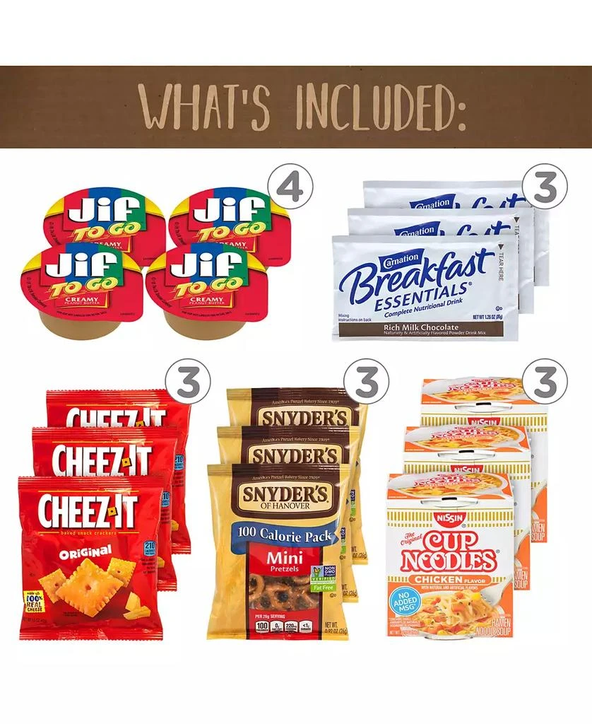 商品SnackBoxPros|54 Piece Dorm Room Survival Snack Box,价格¥495,第3张图片详细描述