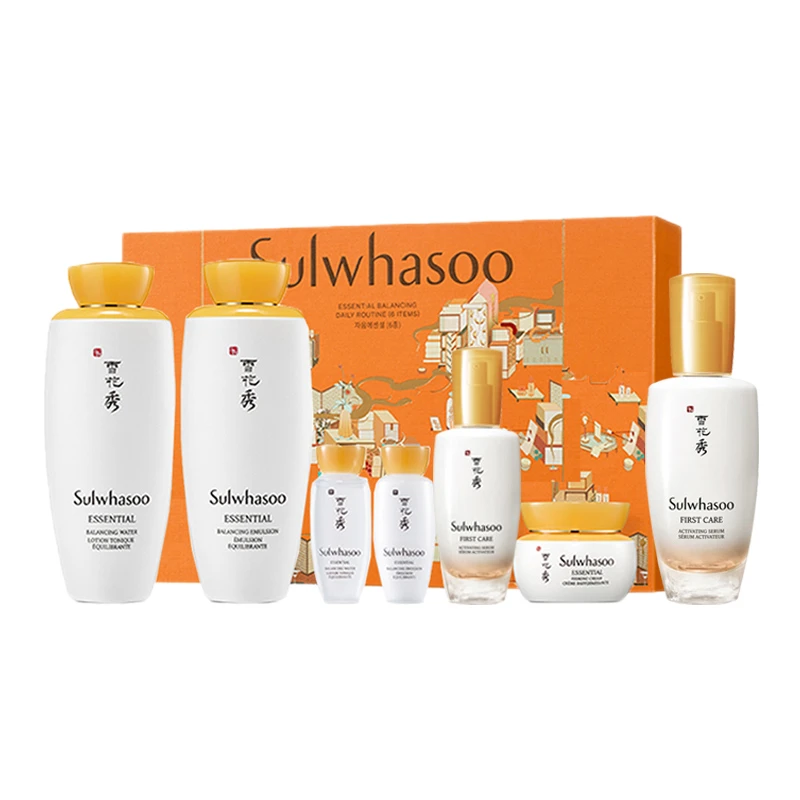 商品Sulwhasoo|国内直发 雪花秀滋盈肌本护肤礼盒润燥精华60ml水乳套装,价格¥799,第1张图片