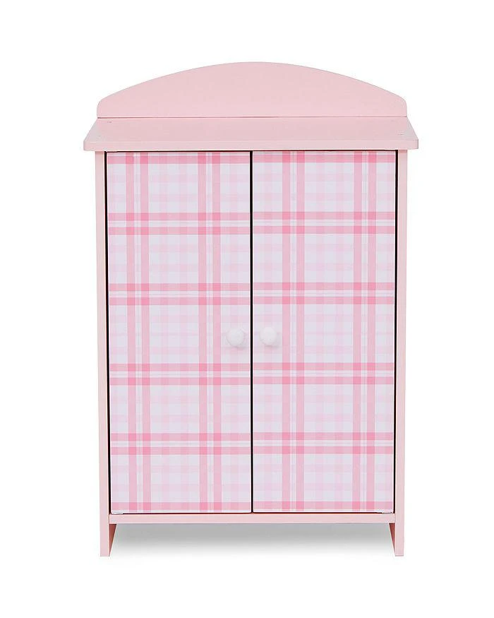 商品Teamson|Sophia's by Kids Aurora Princess 18" Doll Pink Plaid Closet with Bathrobe & Slipper Pink/White - Ages 3-7,价格¥478,第2张图片详细描述