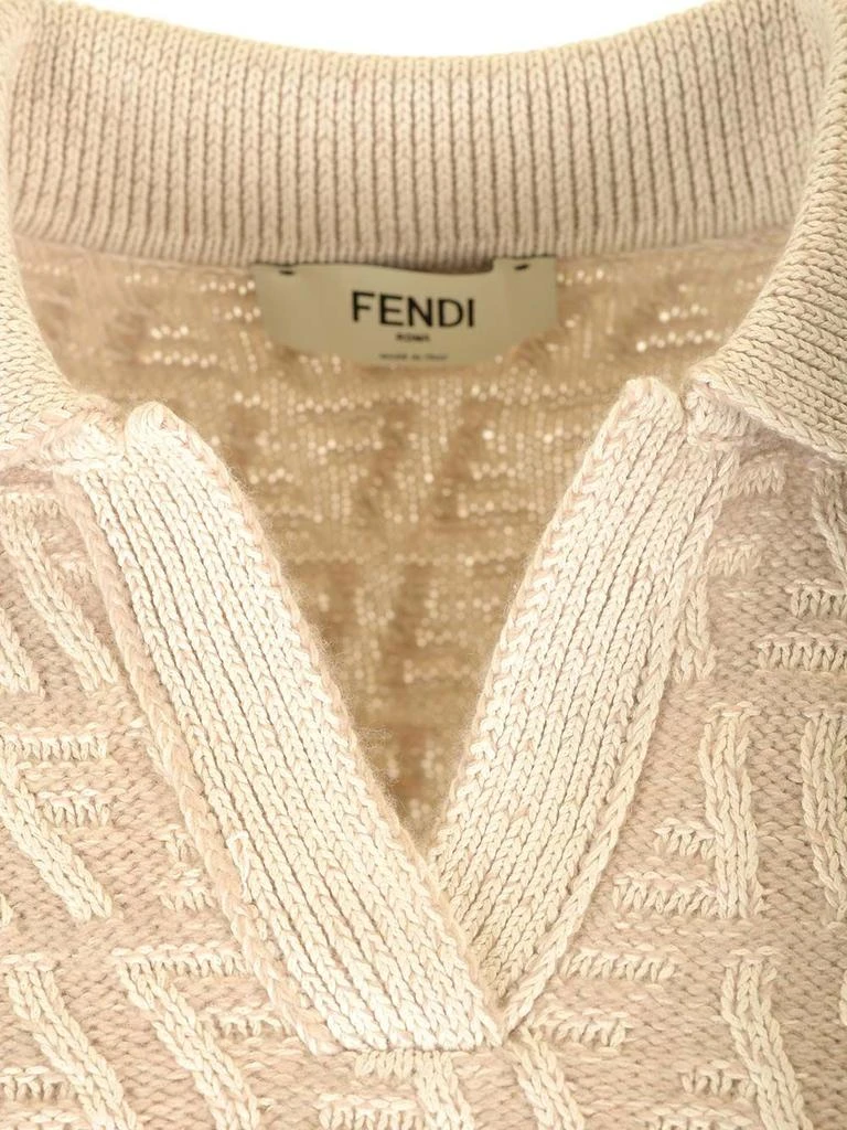 商品Fendi|Short-Sleeved Polo Shirt Beige,价格¥7981,第3张图片详细描述