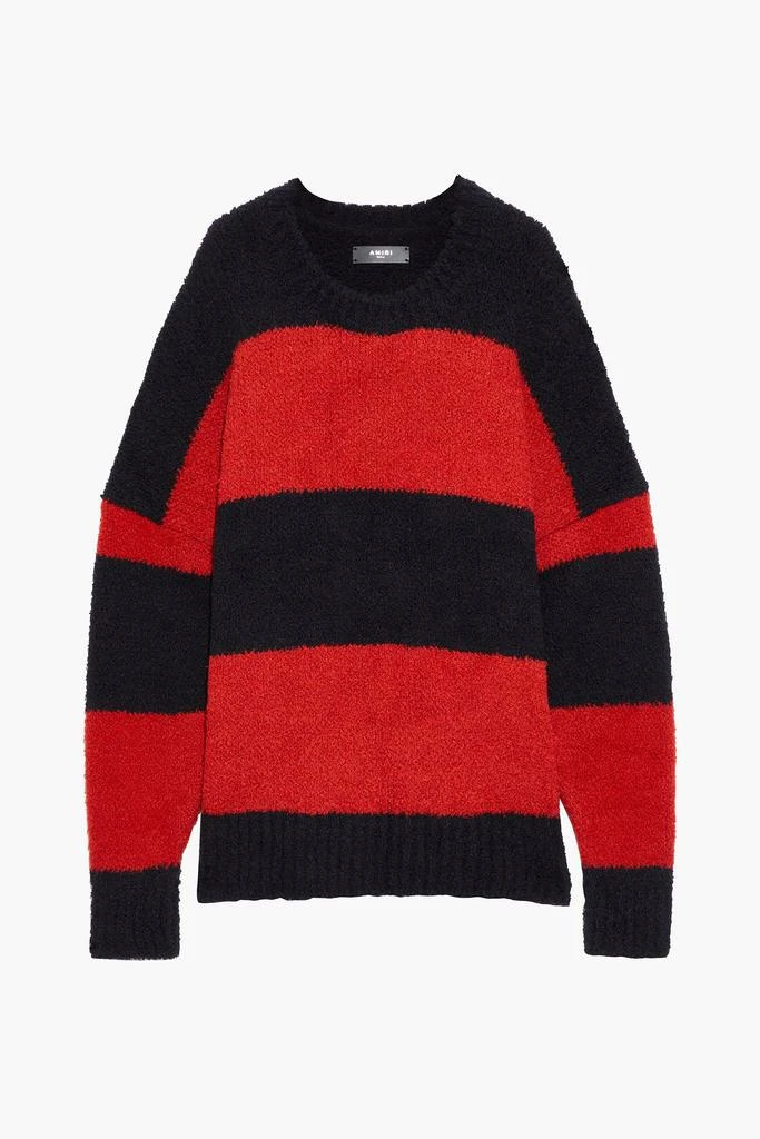 商品AMIRI|Striped bouclé-knit wool-blend sweater,价格¥2138,第1张图片