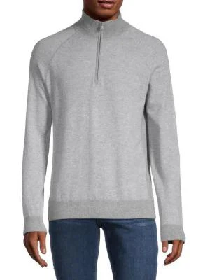 商品Vince|Wool & Cashmere Quarter-Zip Pullover,价格¥791,第1张图片详细描述