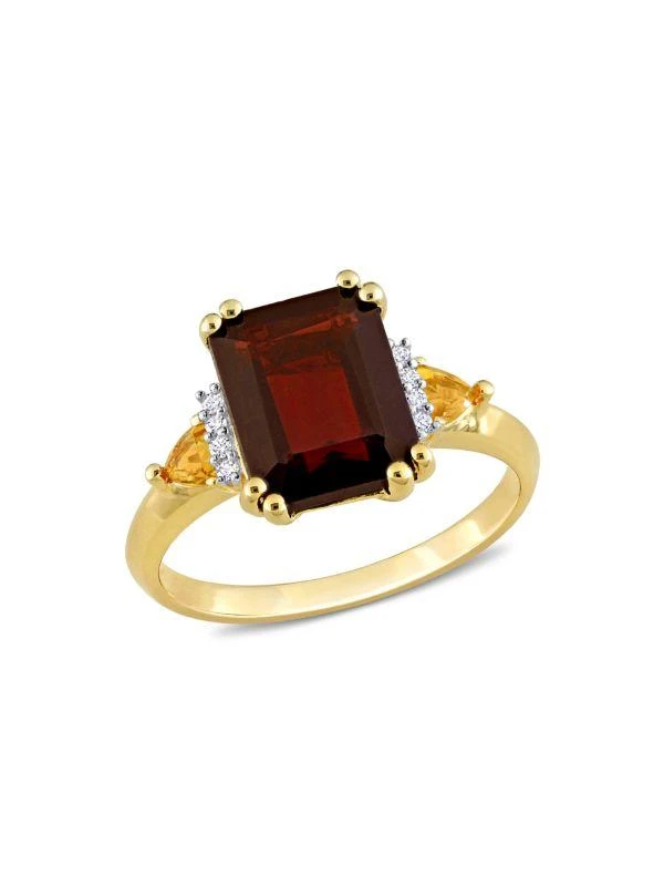 商品Sonatina|Goldplated Sterling Silver & Multi Stone Ring,价格¥825,第1张图片