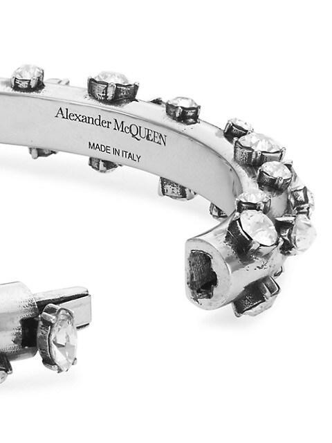 商品Alexander McQueen|Antique Silver-Plated & Crystal Bracelet,价格¥8043,第5张图片详细描述