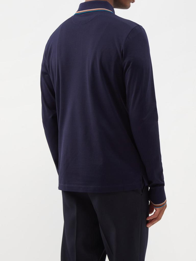 商品Paul Smith|Signature-striped cotton polo shirt,价格¥2834,第7张图片详细描述