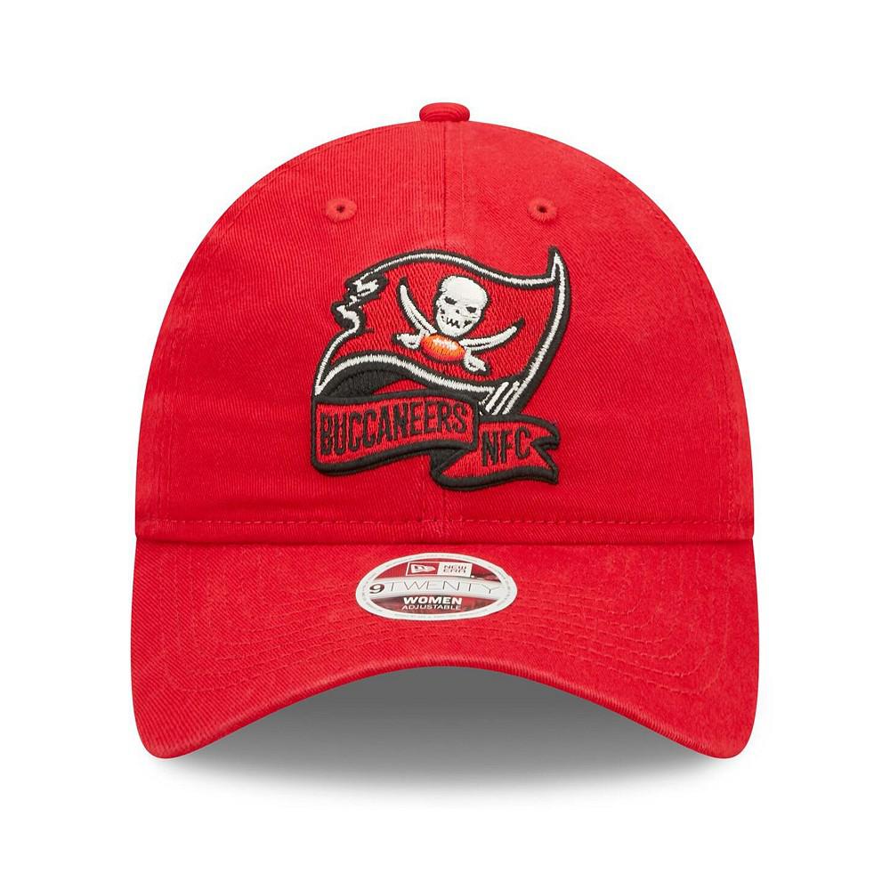 Women's Red Tampa Bay Buccaneers 2022 Sideline Adjustable 9TWENTY Hat商品第2张图片规格展示