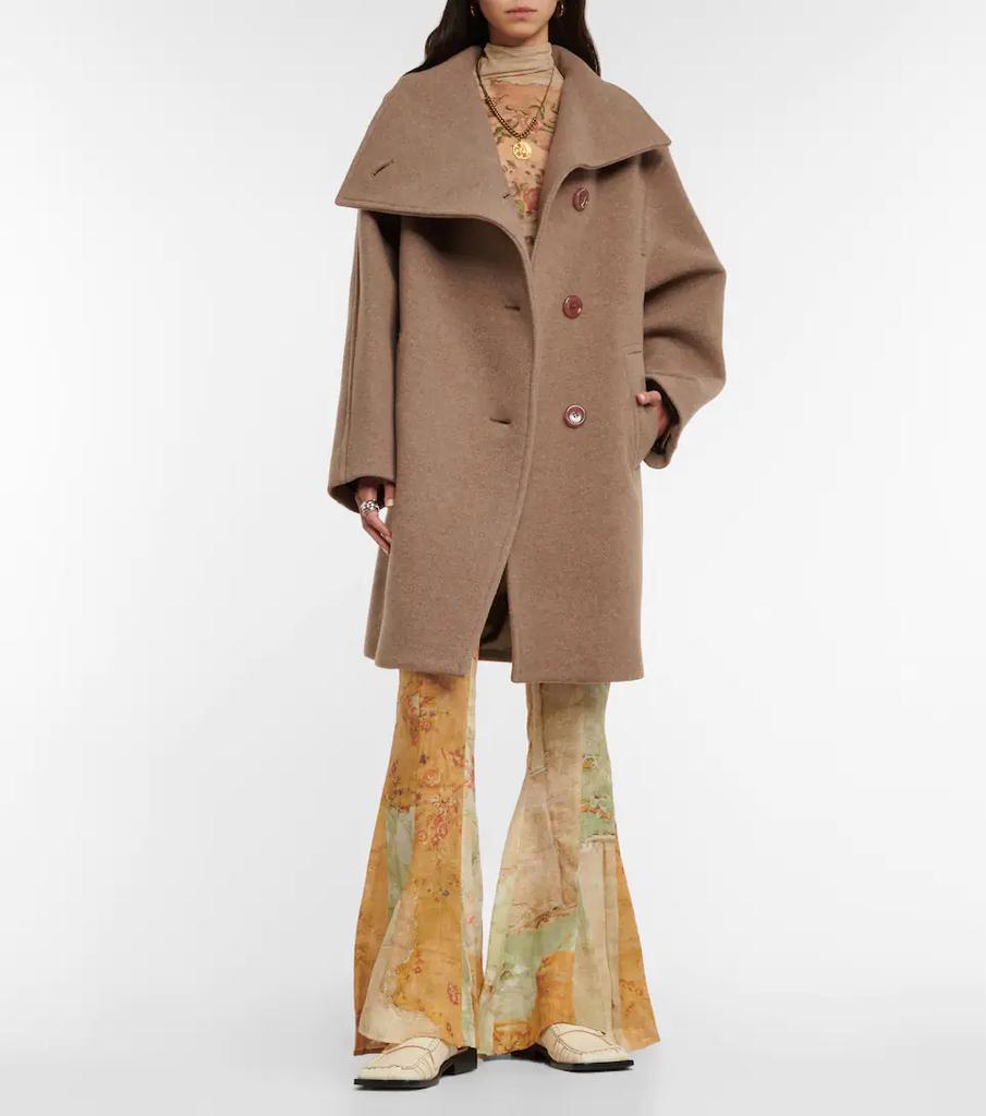 商品Acne Studios|Funnel-neck wool-blend coat,价格¥7344,第4张图片详细描述