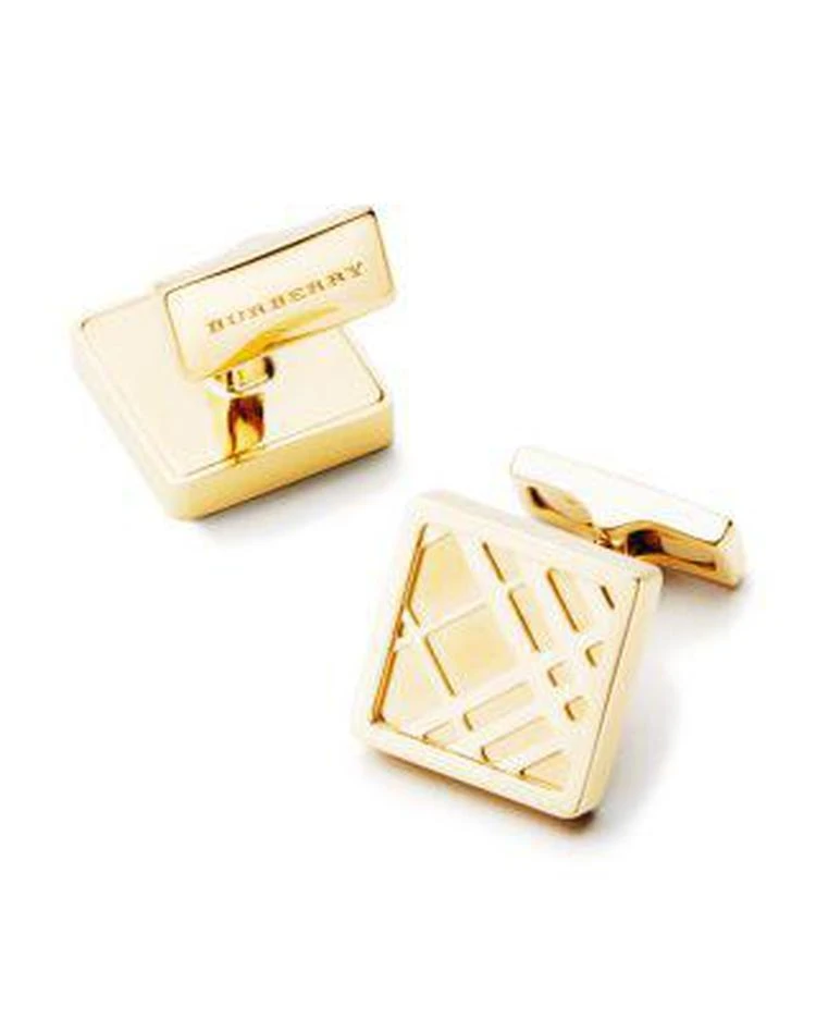 商品Burberry|3D Check Square Cufflinks ,价格¥1459,第1张图片