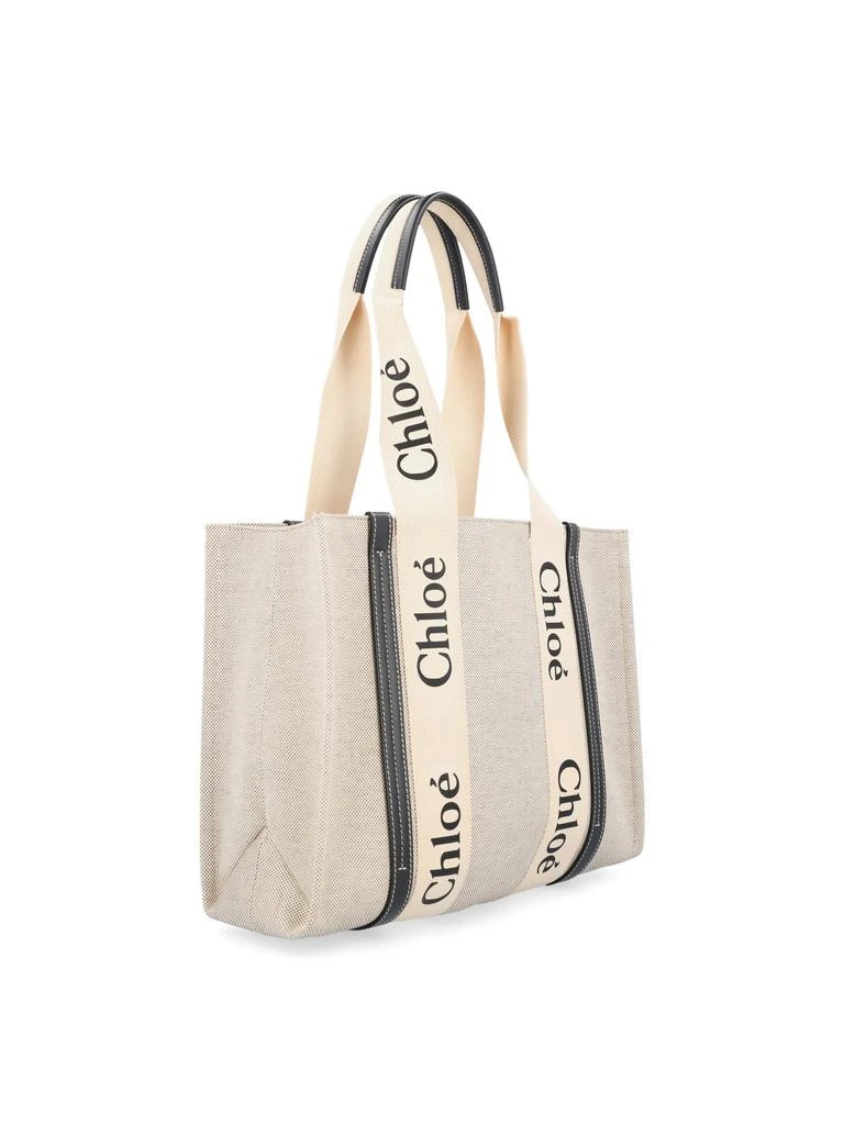商品Chloé|Chloé Woody Logo Printed Medium Tote Bag,价格¥5972,第3张图片详细描述