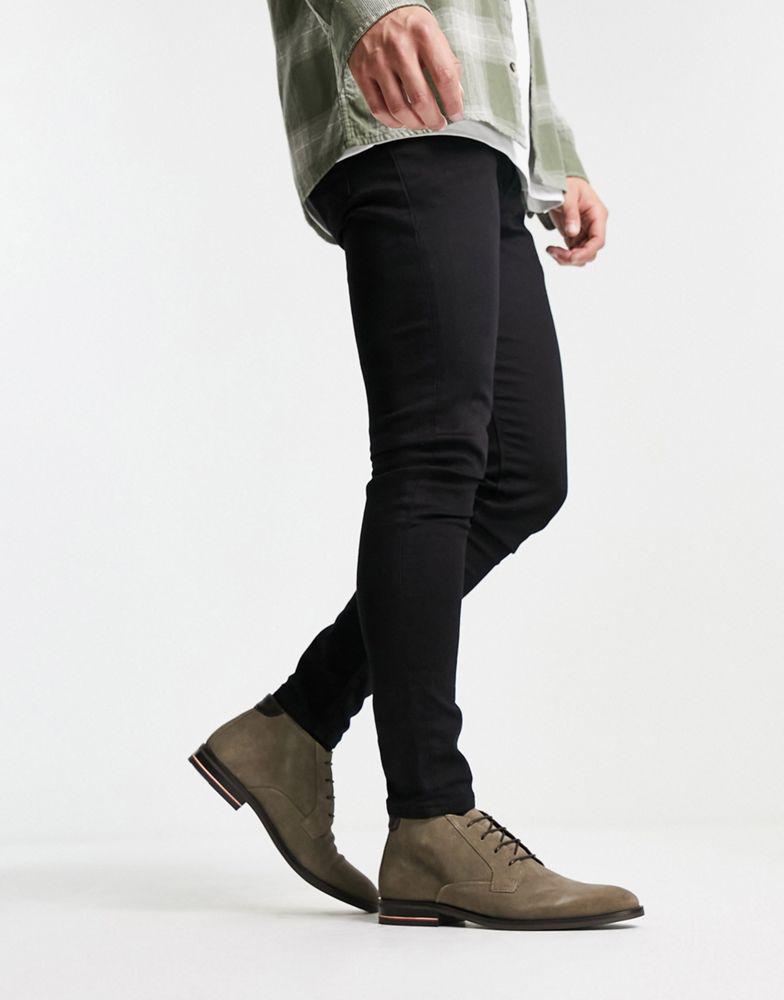 Tommy Hilfiger signature suede boots in brown商品第4张图片规格展示