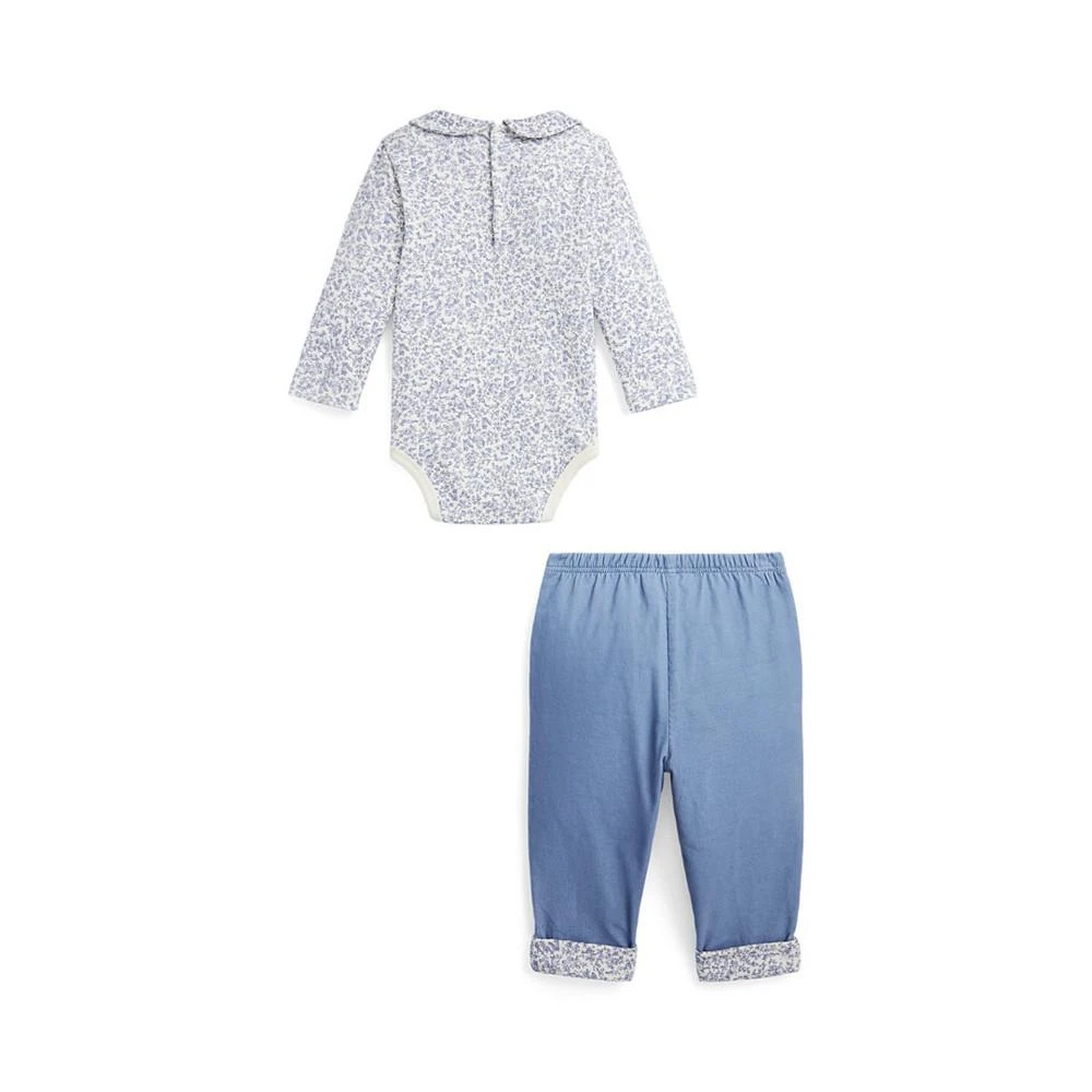 商品Ralph Lauren|Baby Boys Fox Cotton Bodysuit and Corduroy Pants Set,价格¥564,第2张图片详细描述