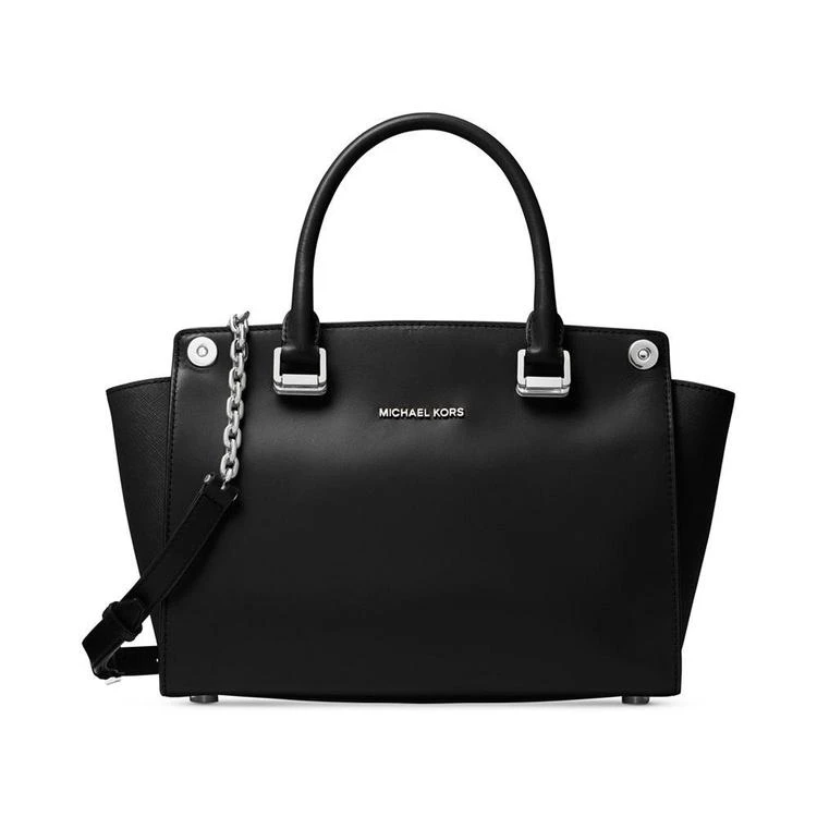 商品Michael Kors|MICHAEL  Selma Swap Medium Top Zip Satchel,价格¥1079,第5张图片详细描述