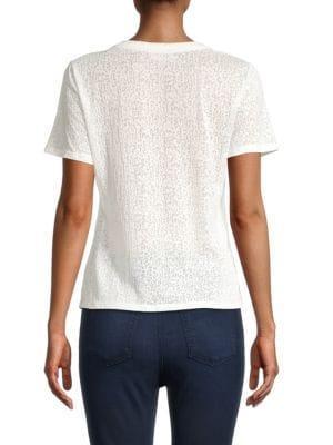 商品Calvin Klein|Leopard-Print T-Shirt,价格¥221,第4张图片详细描述