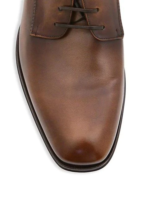 商品Salvatore Ferragamo|Daniel Original Leather Derby Shoes,价格¥1615,第4张图片详细描述