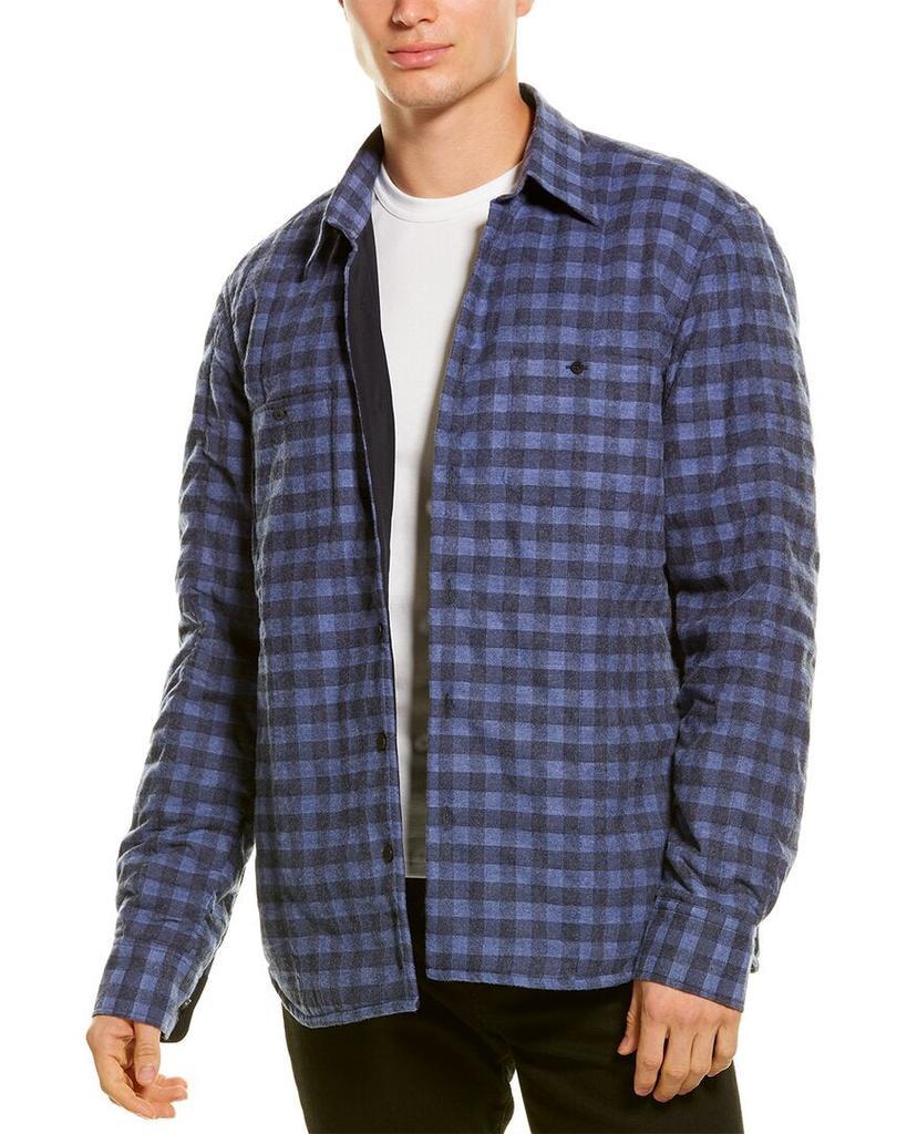 商品SCOTT BARBER|Scott Barber Wool-Blend Shirt Jacket,价格¥498,第3张图片详细描述