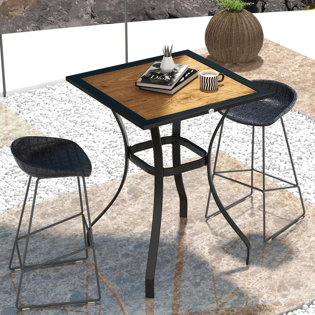 商品Streamdale Furniture|Streamdale Weather-Resistant Garden Table Outdoor Bar for Drinks and Hangouts,价格¥1534,第2张图片详细描述