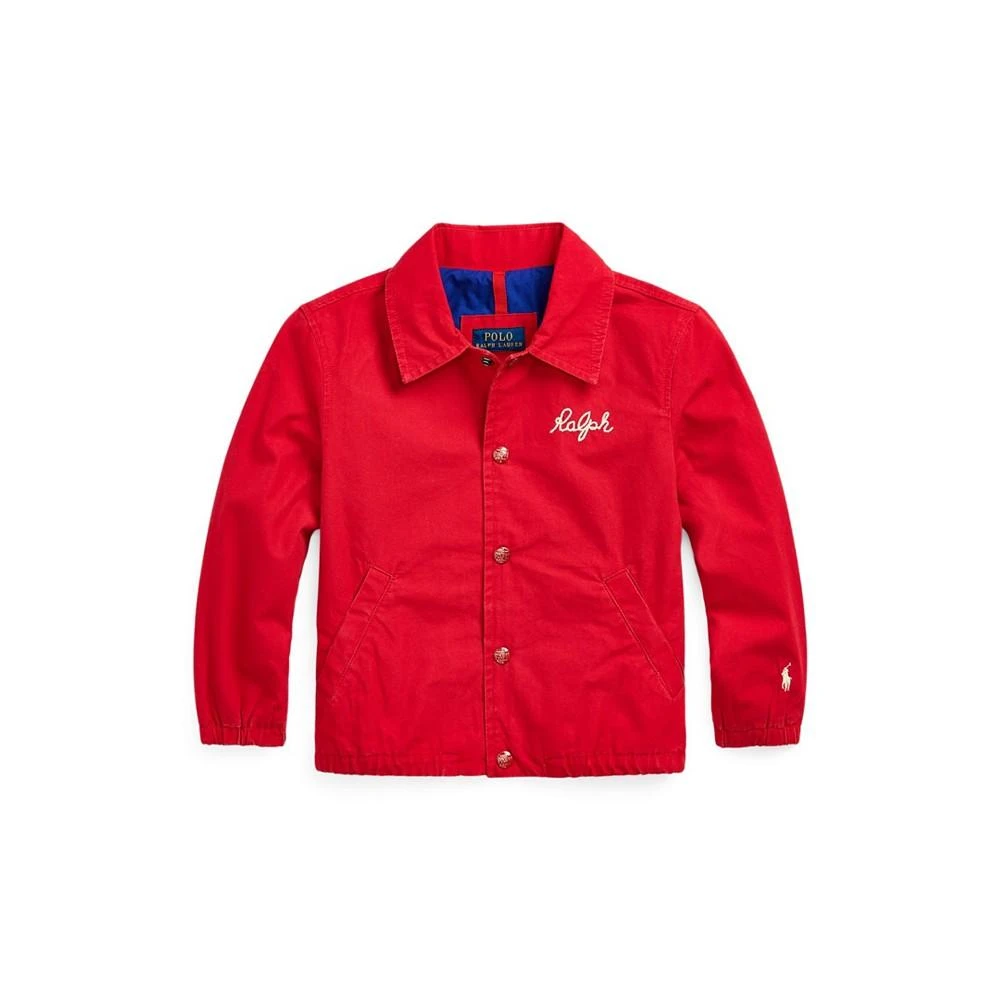 商品Ralph Lauren|Toddler and Little Boys Cotton Poplin Coach Jacket,价格¥930,第4张图片详细描述