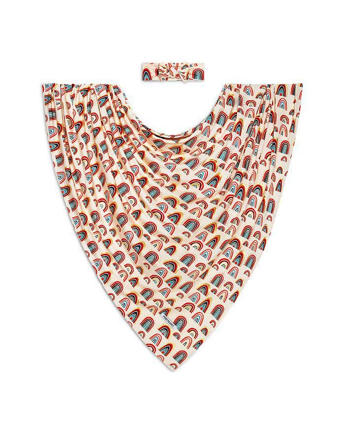 商品Posh Peanut|Girls' Skyla Printed Swaddle & Headband Set - Baby,价格¥94,第1张图片