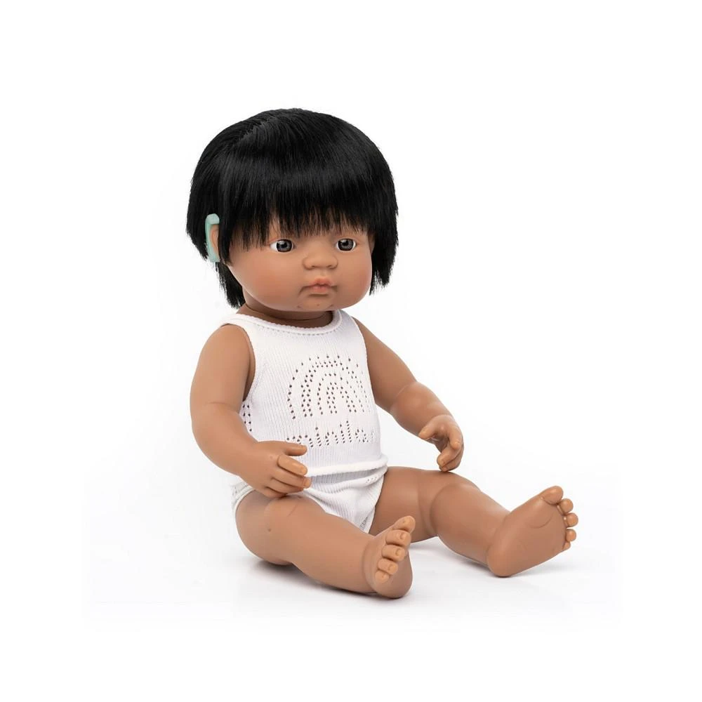 商品MINILAND|Baby Boy 15" Hispanic Doll with Hearing Aid,价格¥410,第1张图片