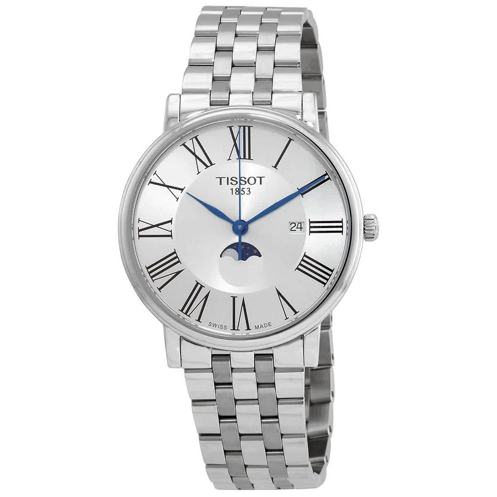 商品Tissot|Carson Moon Phase Quartz Silver Dial Men's Watch T1224231103300,价格¥2129,第1张图片