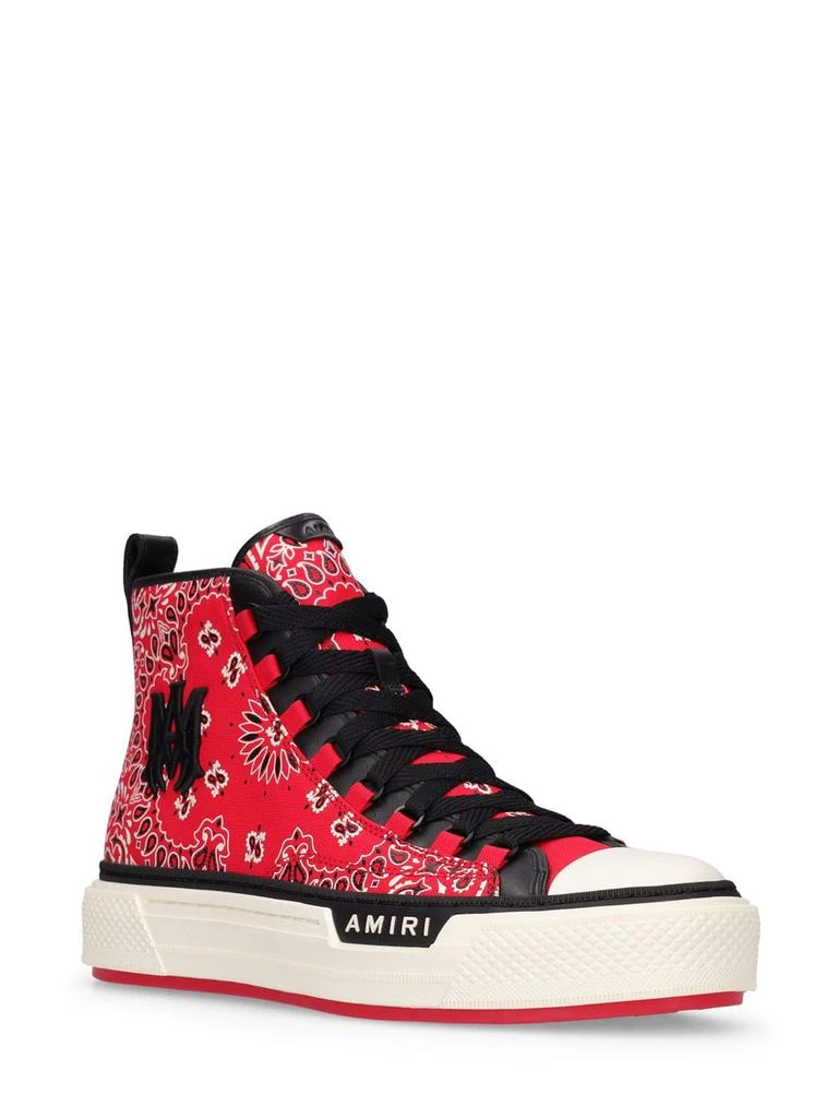 商品AMIRI|Bandana Court Canvas High Top Sneakers,价格¥3340,第2张图片详细描述