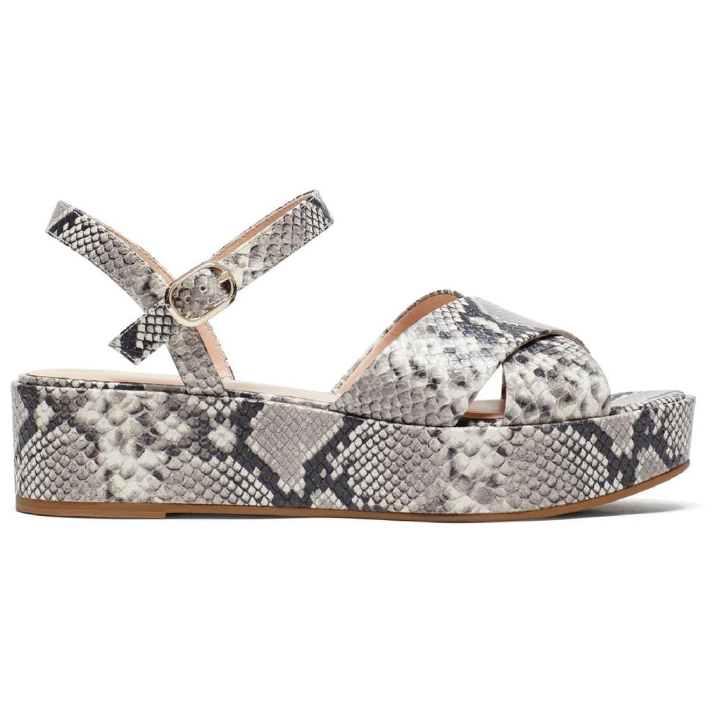 商品Kate Spade|Kate Spade New York Womens Bunton Leather Snake Print Wedge Sandals,价格¥246,第1张图片