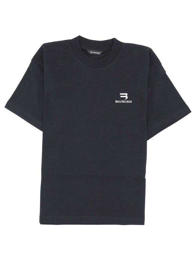 商品Balenciaga|Balenciaga Kids Logo Detailed Crewneck T-Shirt,价格¥894,第1张图片