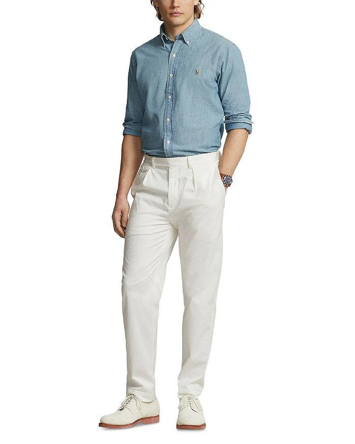 商品Ralph Lauren|Classic Fit Long Sleeve Chambray Cotton Button Down Shirt,价格¥944,第2张图片详细描述