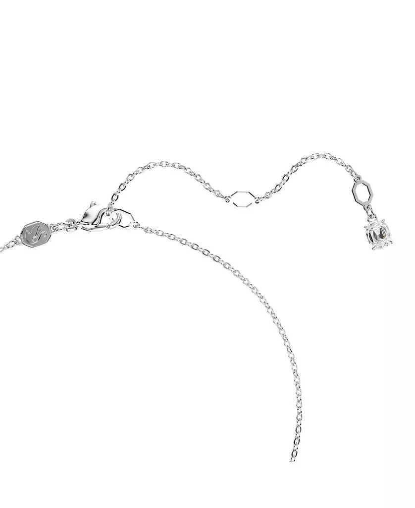 商品Swarovski|Swan, Gray, Rhodium Plated Iconic Swan Y Pendant Necklace,价格¥1075,第4张图片详细描述