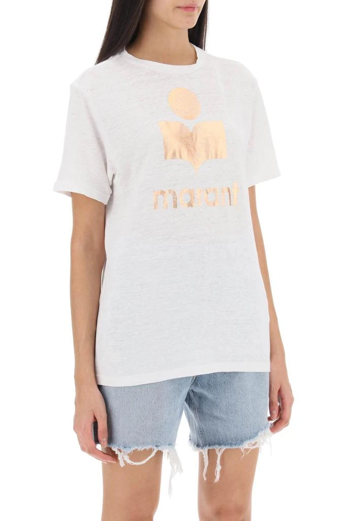 商品Isabel Marant|zewel t-shirt with metallic logo print,价格¥690,第2张图片详细描述