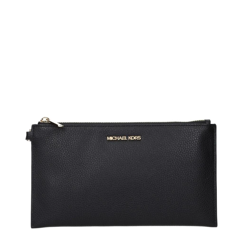 商品Michael Kors|Michael Kors Black Leather Clutch Bags,价格¥1463,第1张图片