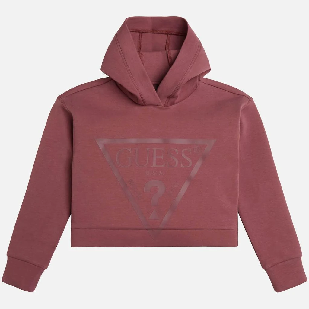 商品GUESS|Guess Girls' Logo-Printed Cotton-Blend Hooded Sweatshirt,价格¥174,第1张图片