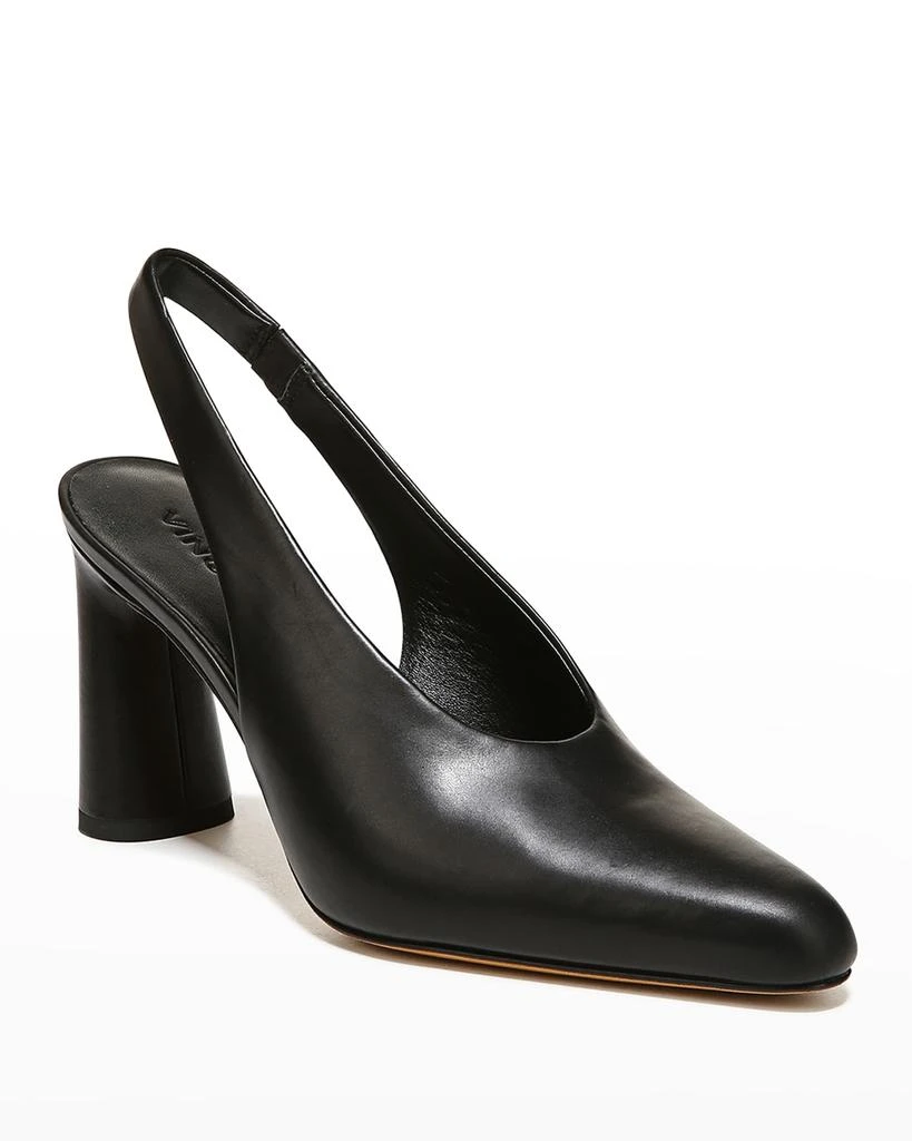 商品Vince|Hellen Leather Slingback Pumps,价格¥1519,第2张图片详细描述