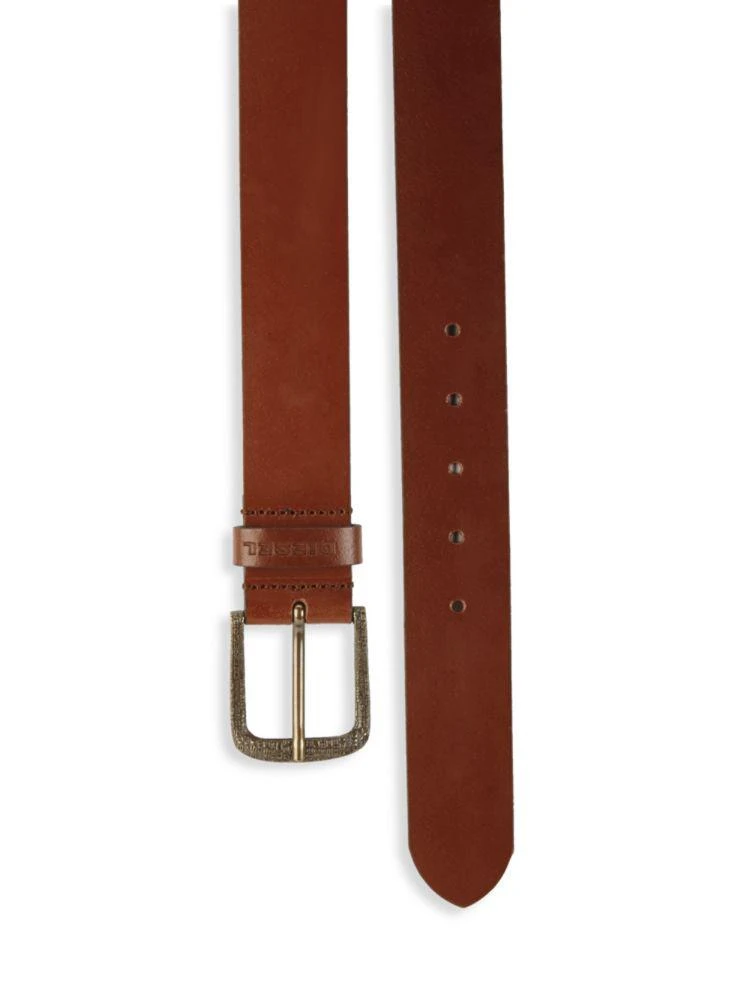 商品Diesel|Min02 Logo-Engrave Buckle Leather Belt,价格¥160,第2张图片详细描述