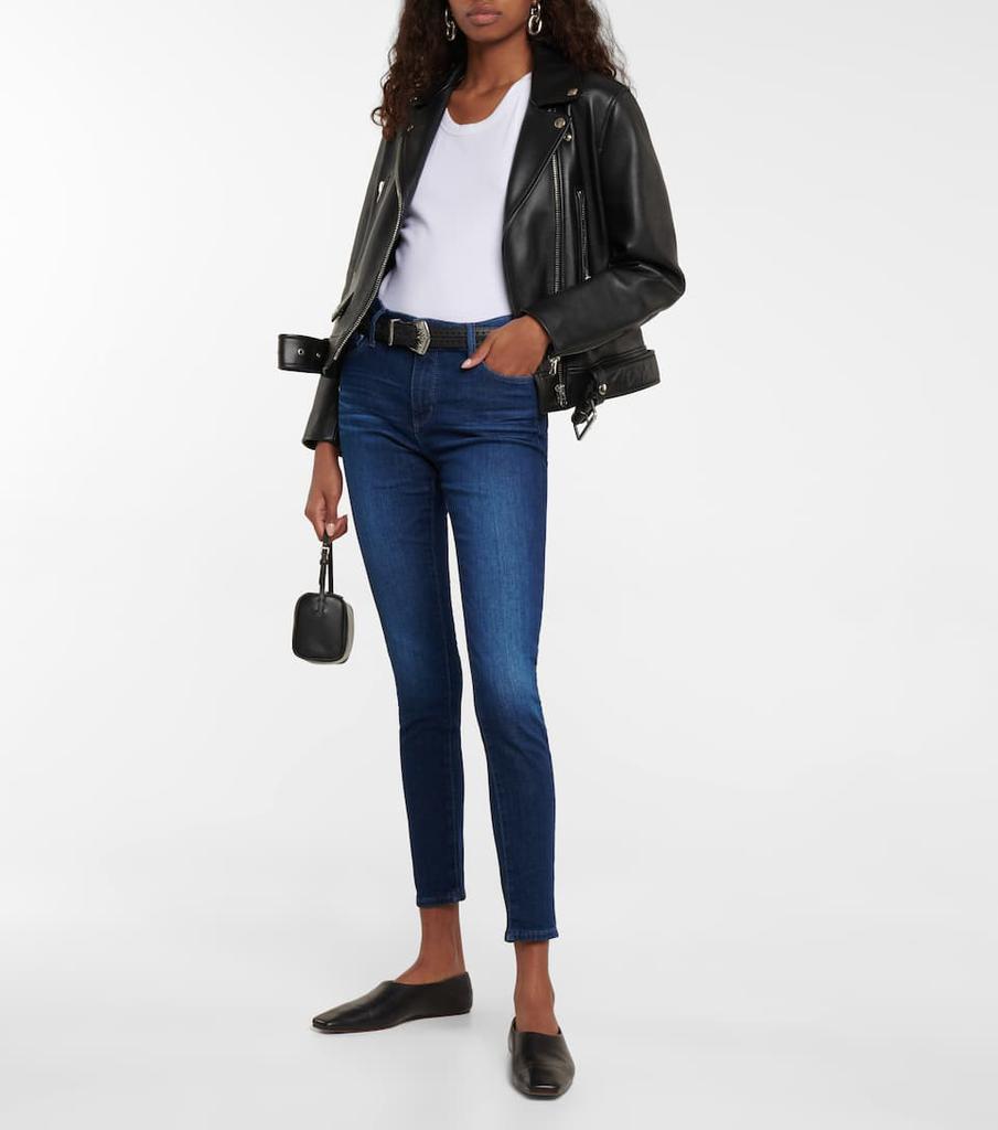 商品AG Jeans|Farrah高腰紧身九分牛仔裤,价格¥1271,第4张图片详细描述