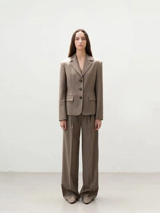 商品AVA MOLLI|One Tuck Wide Pt (COCOA),价格¥1243,第4张图片详细描述