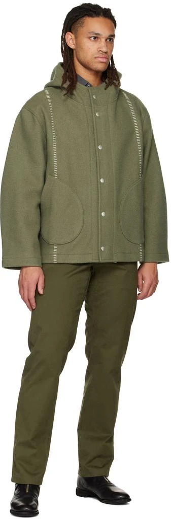 商品3MAN|Green Blanket Jacket,价格¥7432,第4张图片详细描述