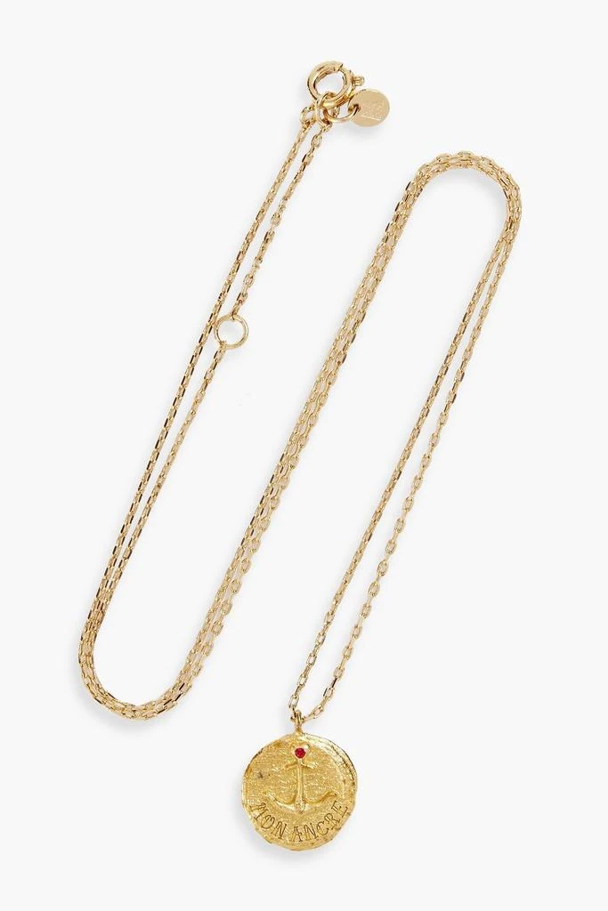 商品Maje|Gold-tone crystal necklace,价格¥417,第1张图片