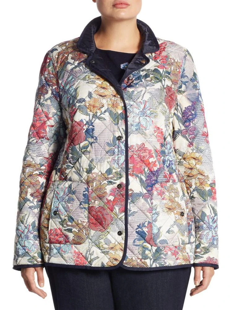 商品Basler, Plus Size|Floral Reversible Jacket,价格¥1541,第4张图片详细描述