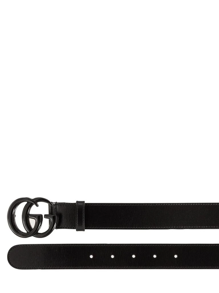 商品Gucci|3cm Gg Buckle Leather Belt,价格¥3673,第2张图片详细描述