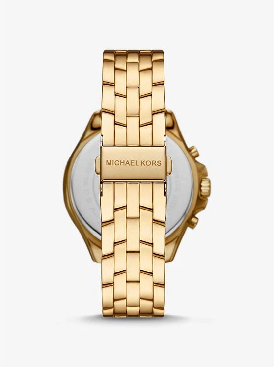 商品Michael Kors|Oversized Pilot Pavé Gold-Tone Watch,价格¥1118,第3张图片详细描述