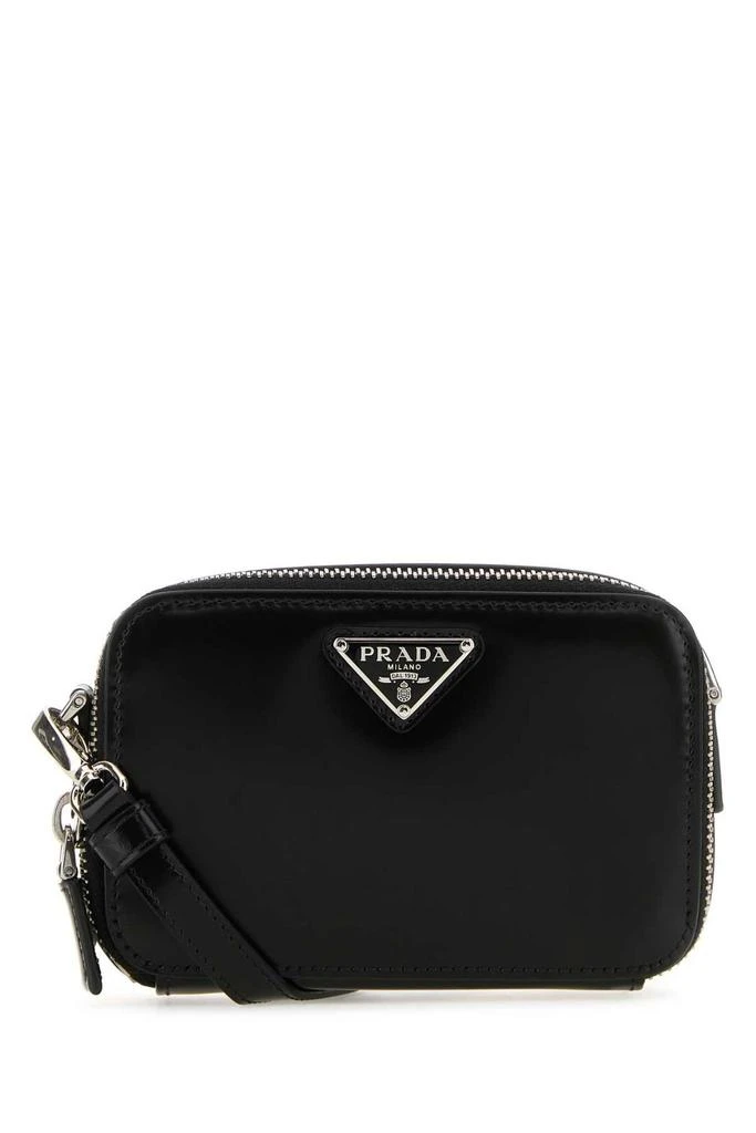 商品Prada|Prada Logo Plaque Zipped Small Shoulder Bag,价格¥6251,第1张图片