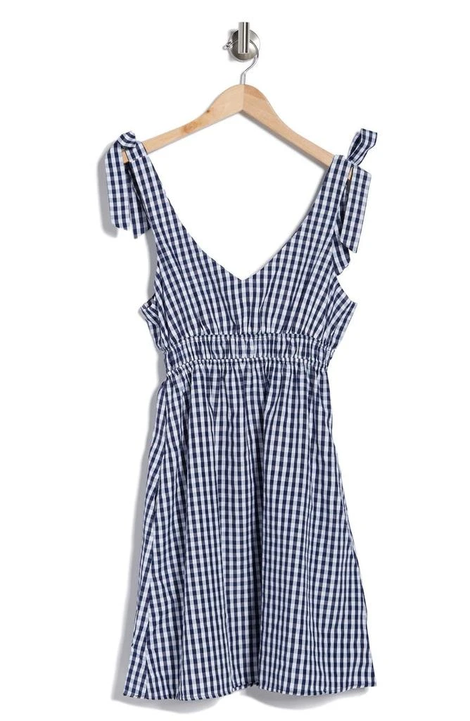 商品Love Ady|Gingham Tie Strap Fit & Flare Dress,价格¥413,第3张图片详细描述