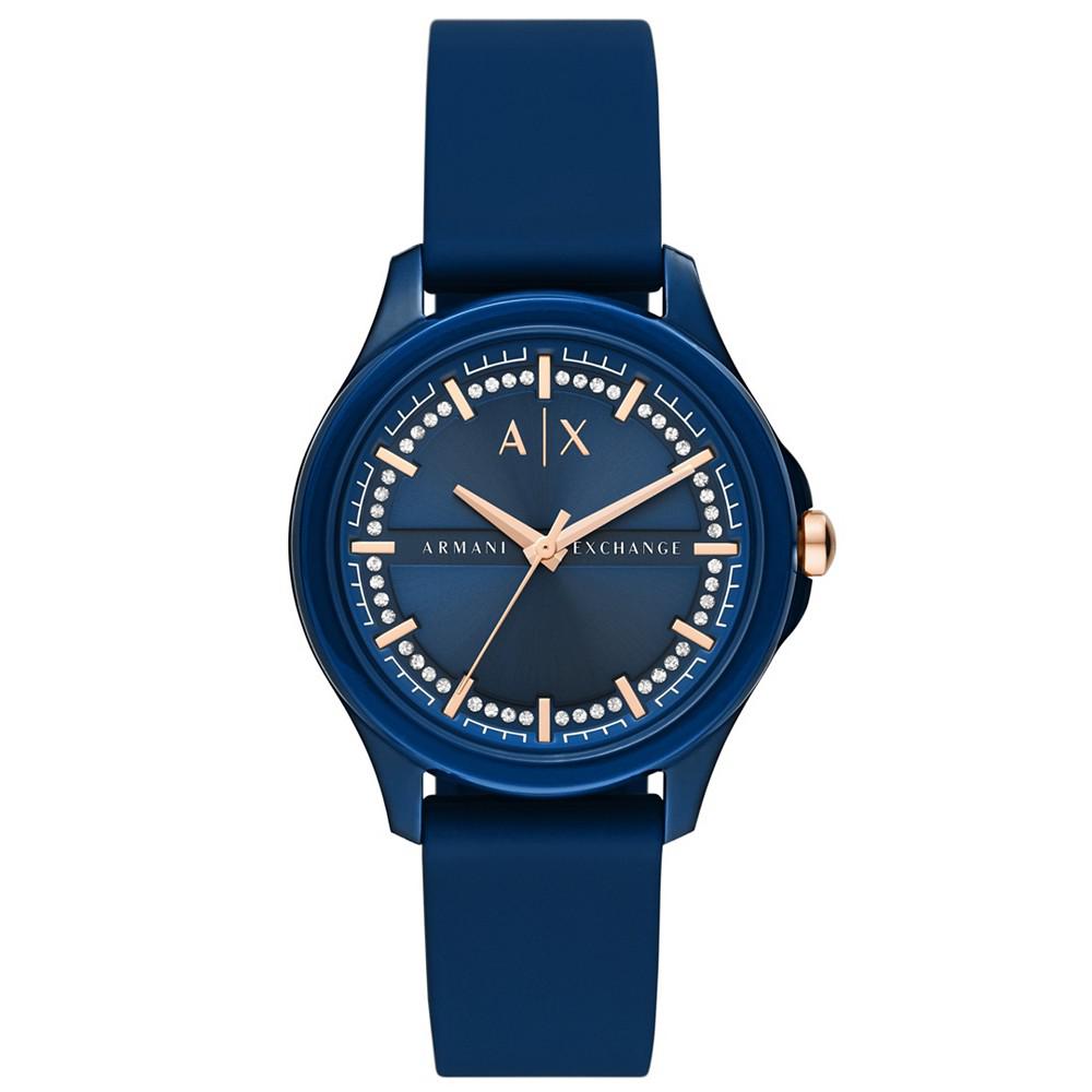 Women's in Navy with Silicone Strap Watch 38mm商品第1张图片规格展示