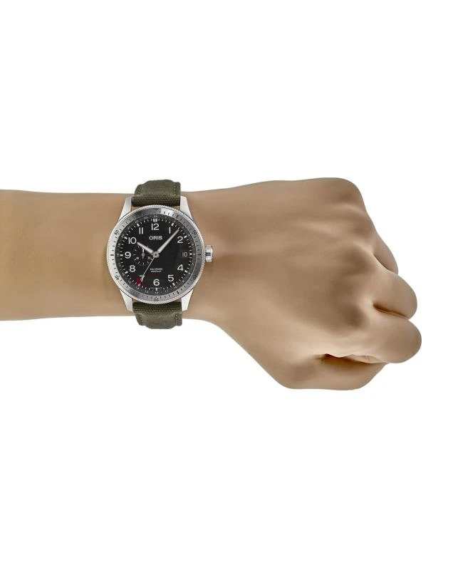 商品Oris|Oris Big Crown ProPilot Timer GMT Black Dial Green Fabric Strap Men's Watch 01 748 7756 4064-07 3 22 02LC,价格¥7120,第4张图片详细描述