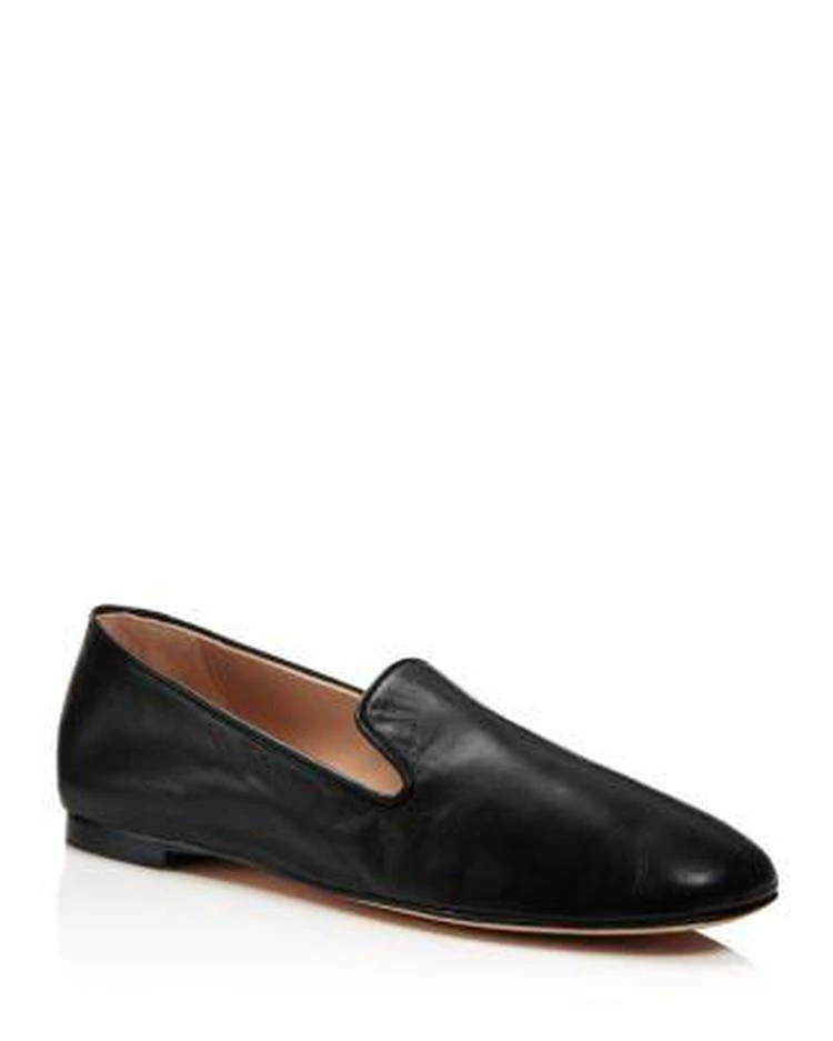 商品Stuart Weitzman|Women's Myguy Leather Smoking Slippers,价格¥1474,第1张图片