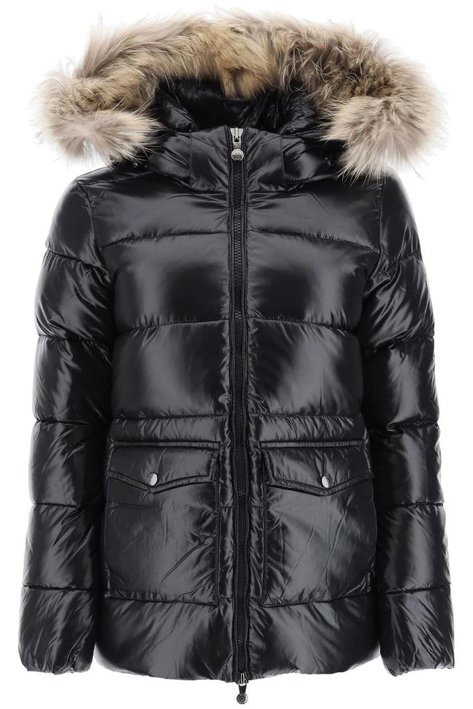 商品PYRENEX|Pyrenex authentic Shiny Fur Hooded Down Jacket,价格¥4634,第1张图片