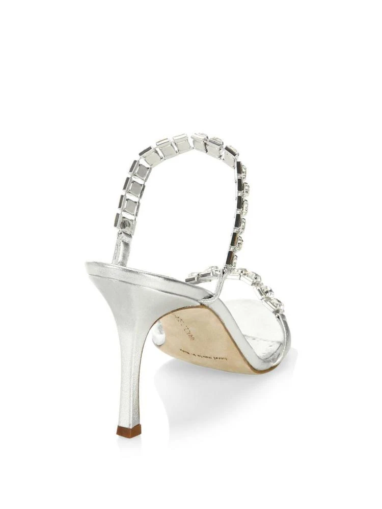 商品Manolo Blahnik|Manolo Blahnik - Dallifac Leather Open Toe Sandals,价格¥3277,第2张图片详细描述