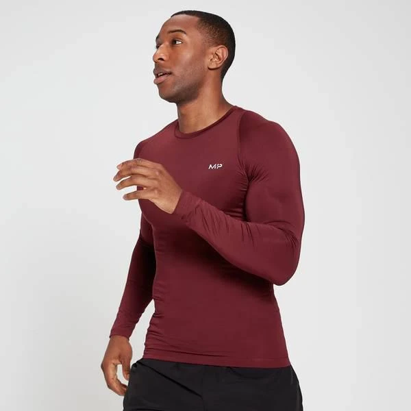 商品Myprotein|MP Men's Base Layer Long Sleeve Top - Merlot,价格¥204,第1张图片