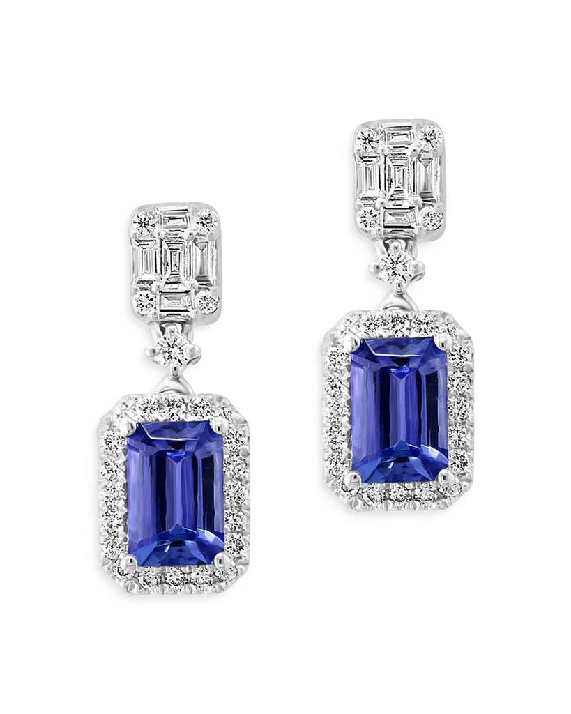 商品Bloomingdale's|Tanzanite & Diamond Drop Earrings in 14K White Gold - Exclusive,价格¥22424,第1张图片详细描述